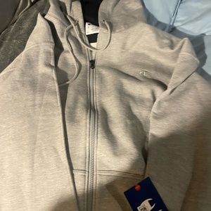 champion hoodie size 2xl Oxford gray full zip up